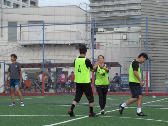 年末・年始にウォーキングフットボールの画像